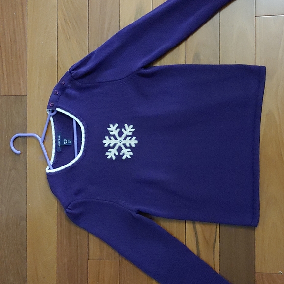 🎄 Girl's Snowflake Sweater - Picture 1 of 6